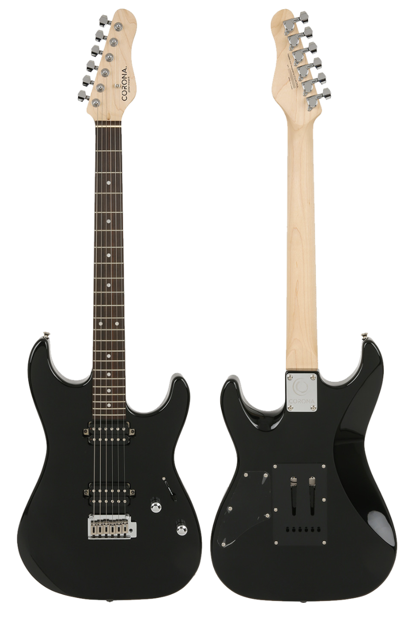 CORONA MODERN HH/L BLK 電吉他 黑色 小搖座電吉他【附原廠琴袋】