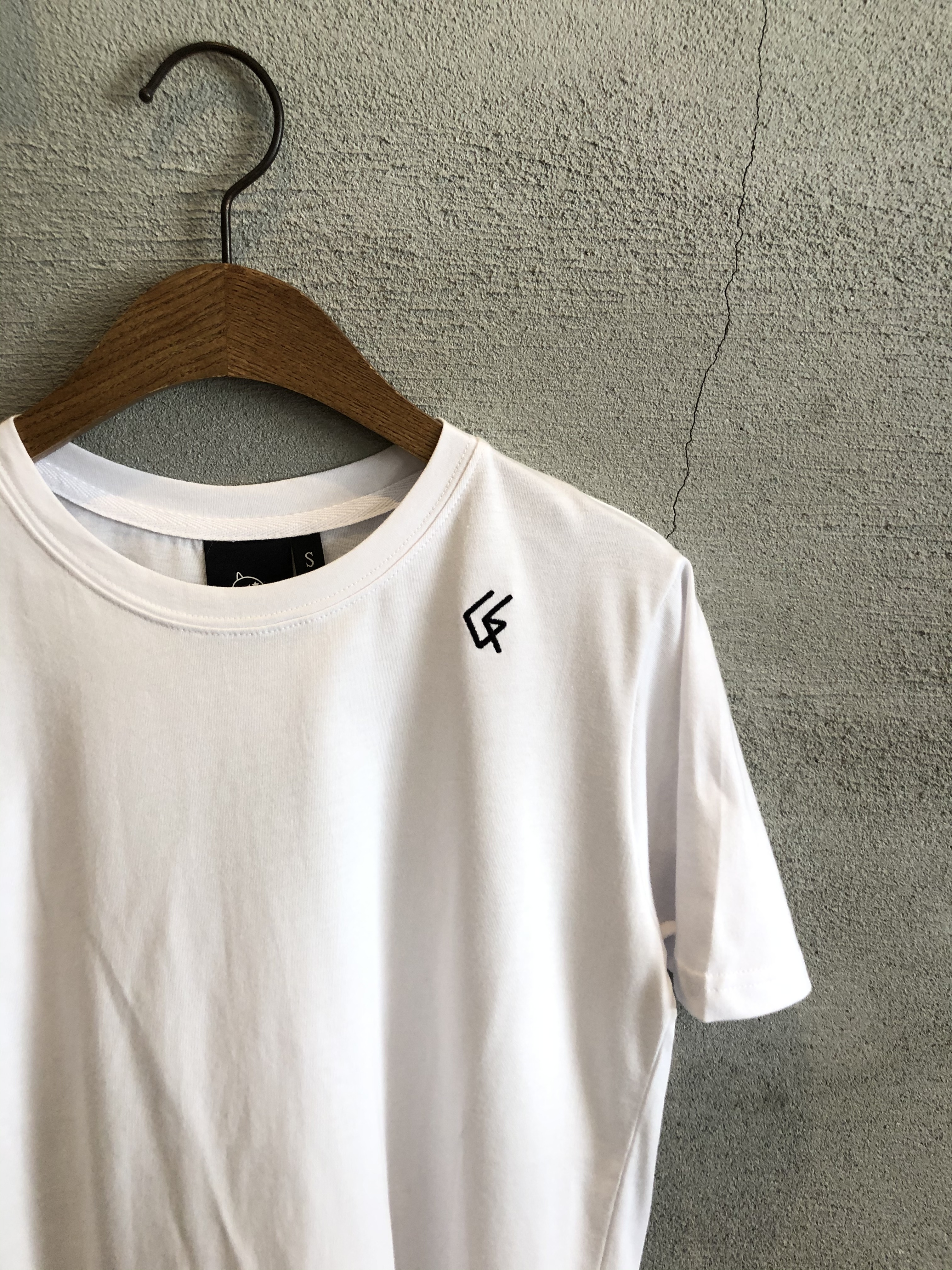 GE「LOGO刺繡棉質短袖上衣」白色