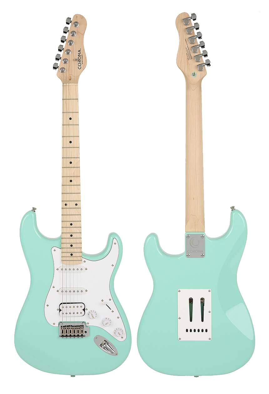 CORONA STANDARD S22F/M SFG 楓木指板 電吉他 湖水綠 小搖座電吉他【原廠琴袋】