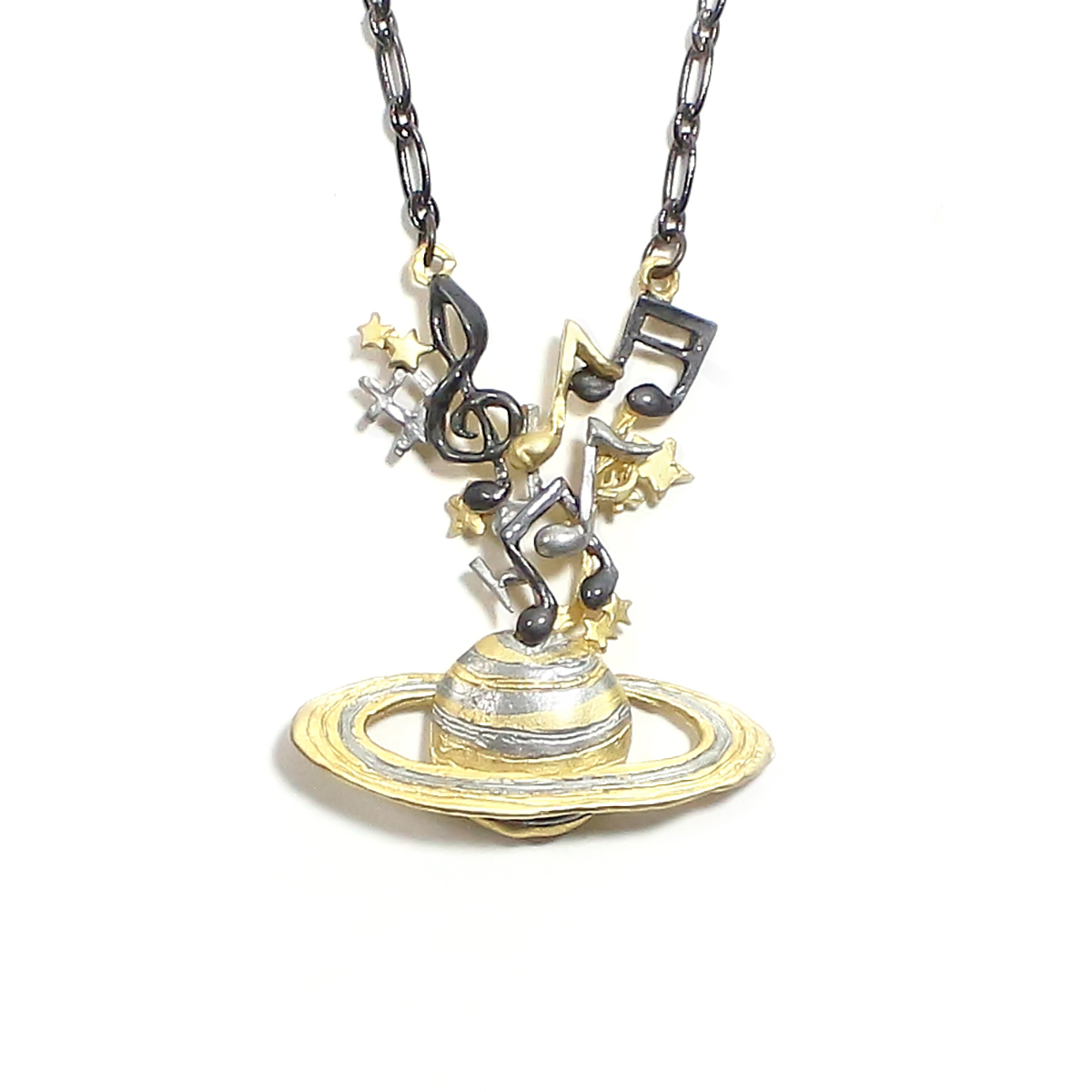 土星音符頸鏈