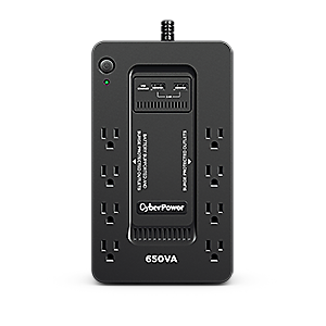 CyberPower碩天 CP650HGA 650VA UPS離線式不斷電系統 突波保護 過載保護 颱風停電 防雷擊