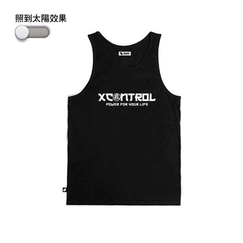 XCTRL 夜光青龍不倒翁背心-黑