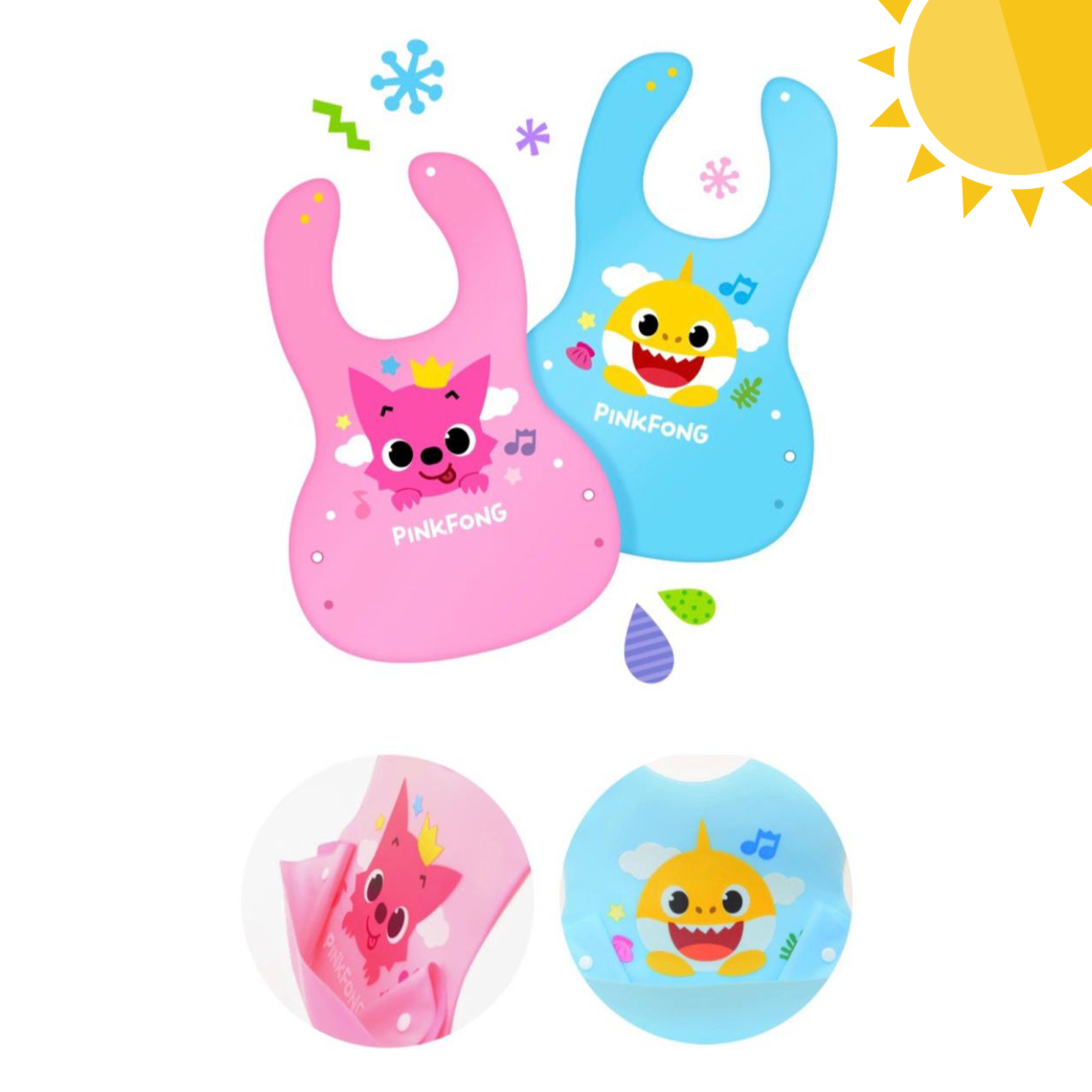 Pinkfong Baby Shark 防水口水肩飯兜