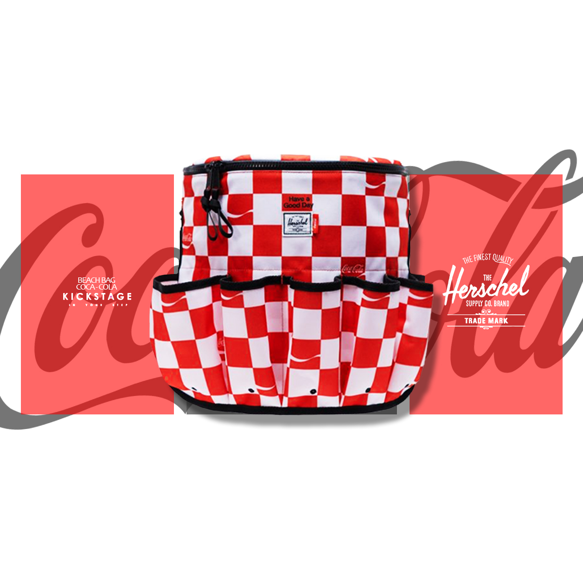 Herschel Beach Bag Coca-Cola 保冰袋 海邊 沙灘 可口可樂 聯名【10783CC-03927】!!特價出清商品售出不退換!!