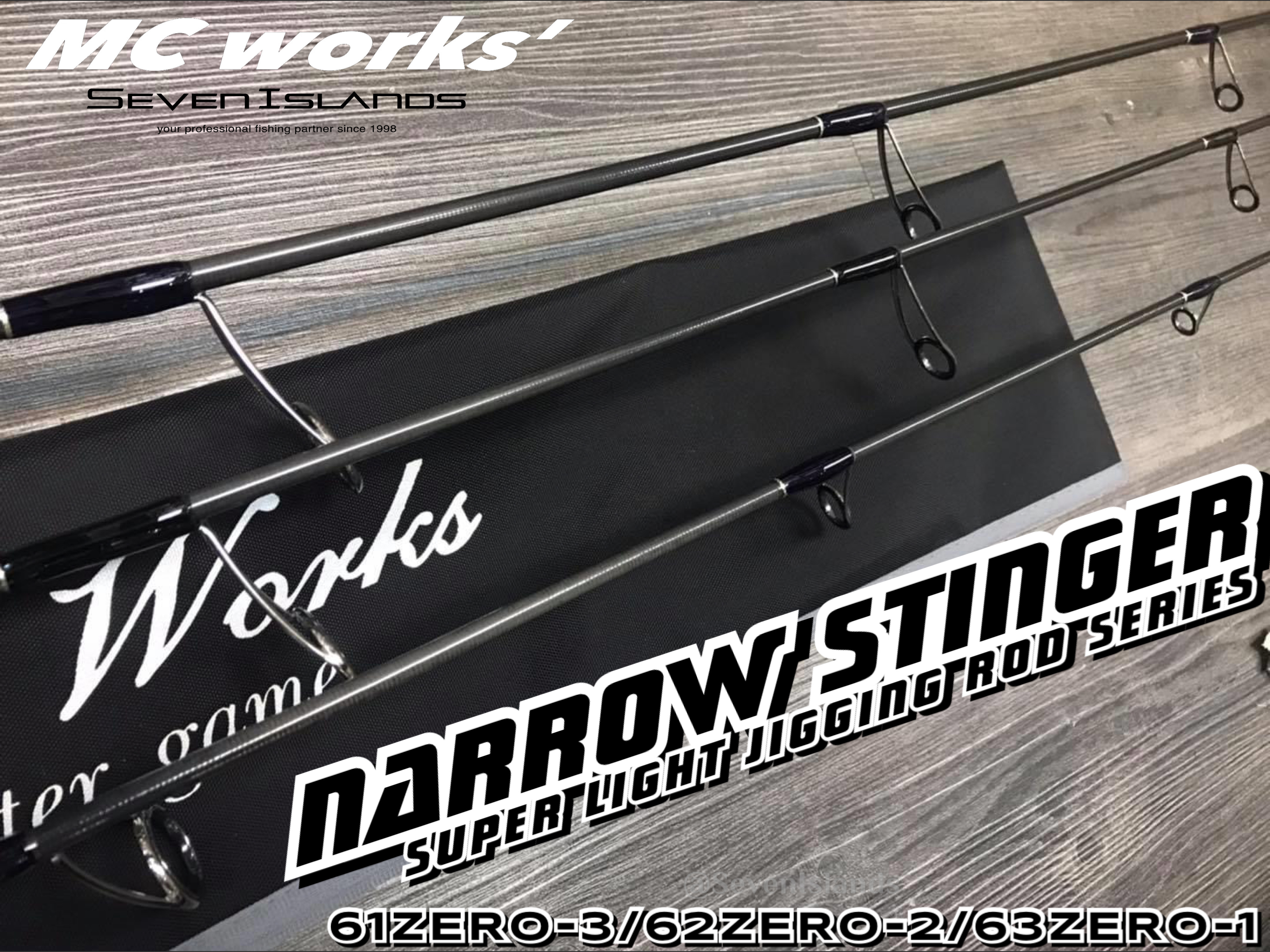 MC WORKS NARROW STINGER SUPER LIGHT JIGGING ROD 61ZERO-