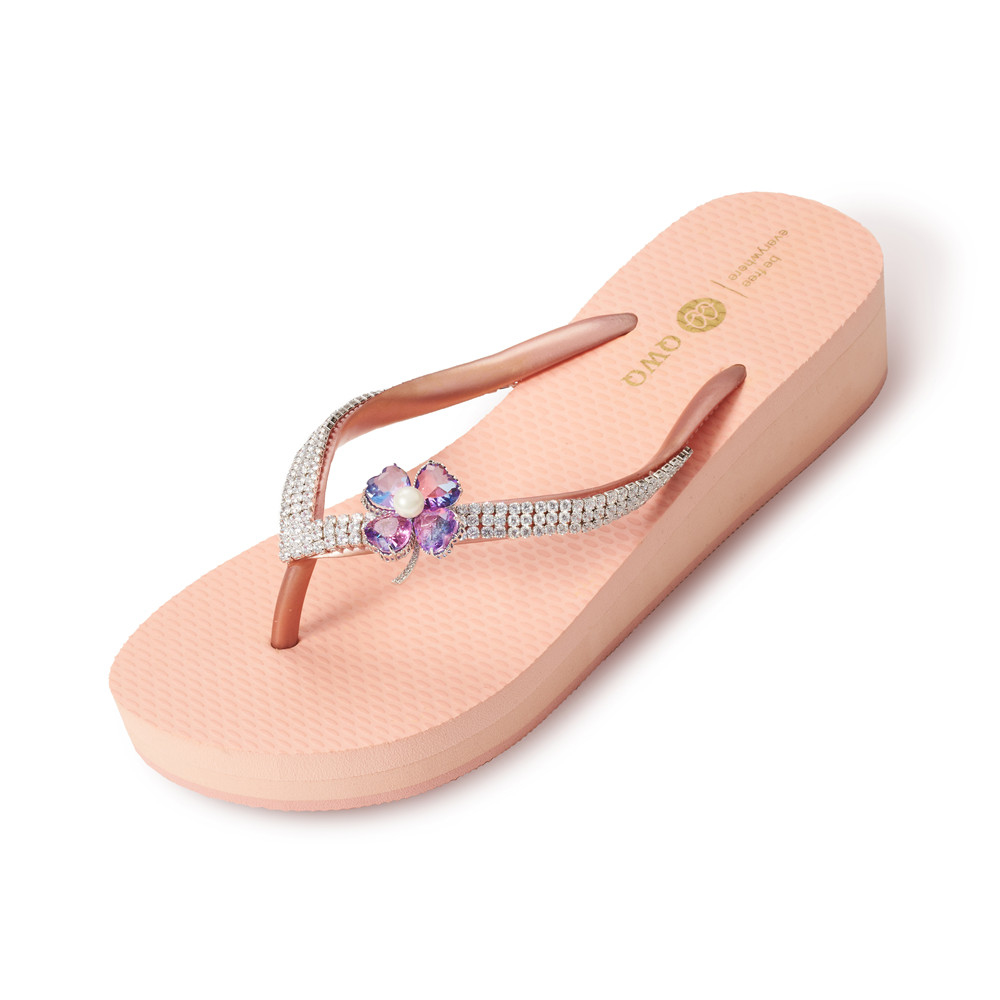 頂級首飾工藝-幸運草-紫彩【3cm小厚底】手工縫紉客製款<需先付款>