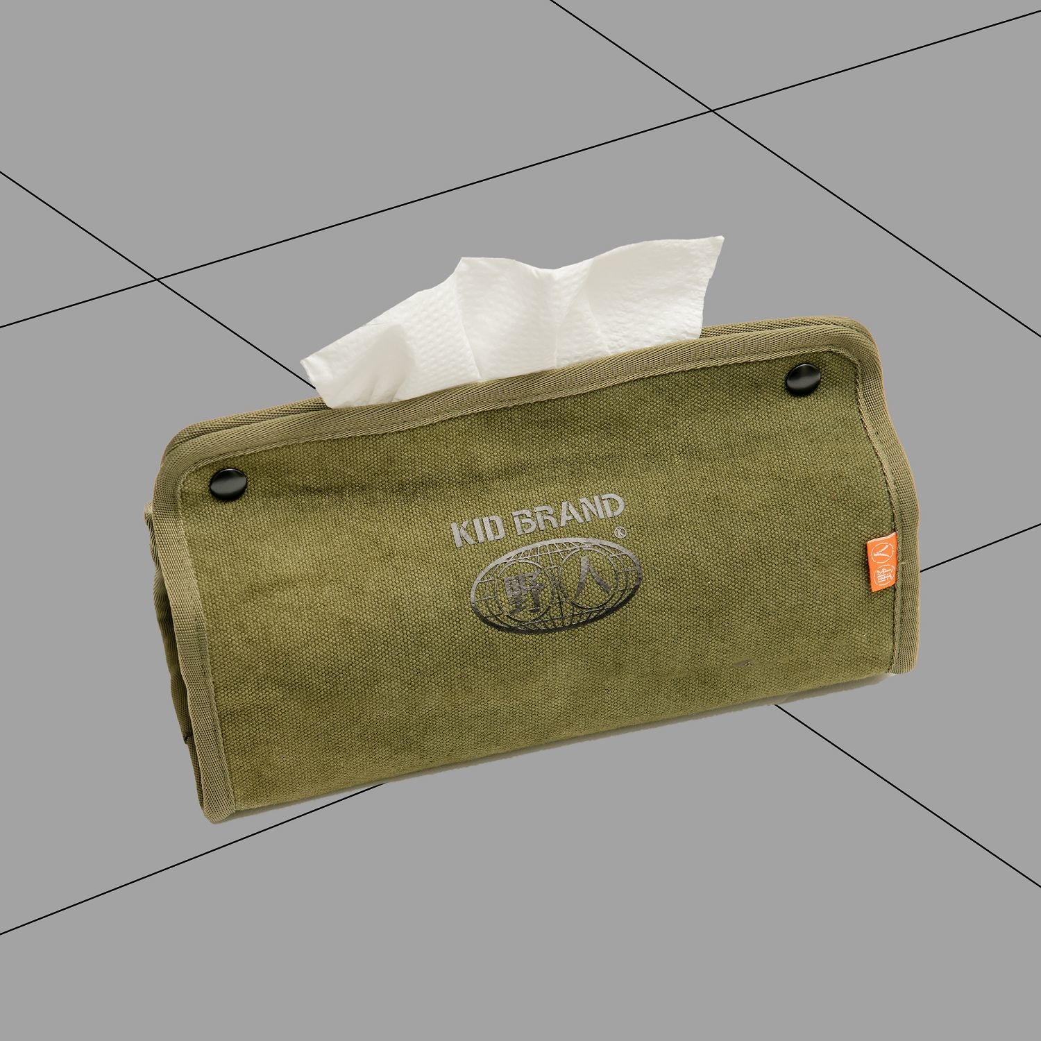 KID ® 水洗軍綠帆布衛生紙套