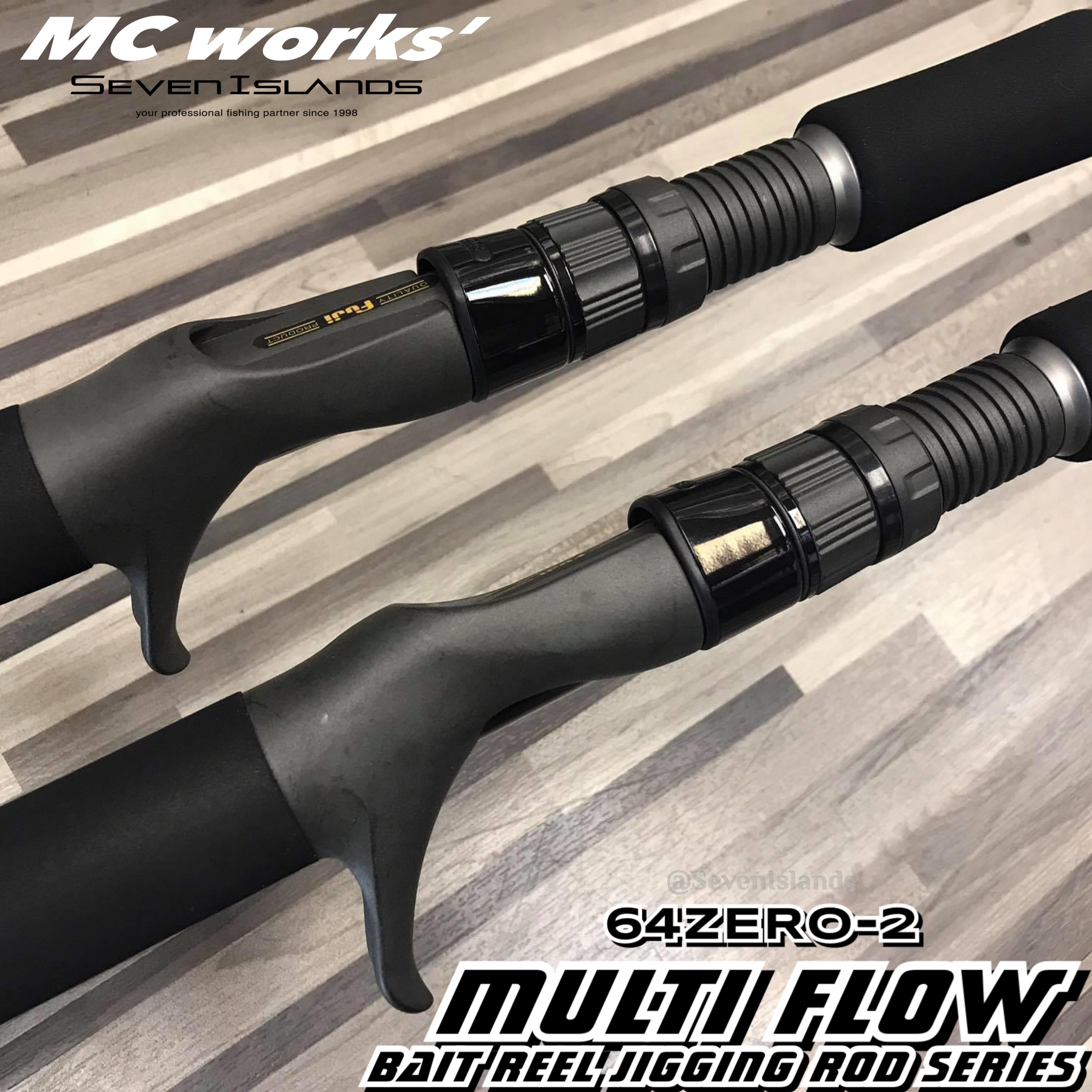 MC WORKS' MULTI FLOW 64ZERO-2 BAIT REEL JIGGING ROD