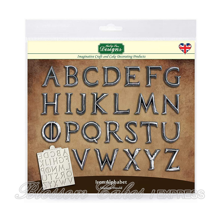 Katy Sue Iron Alphabet - Silicone Mould