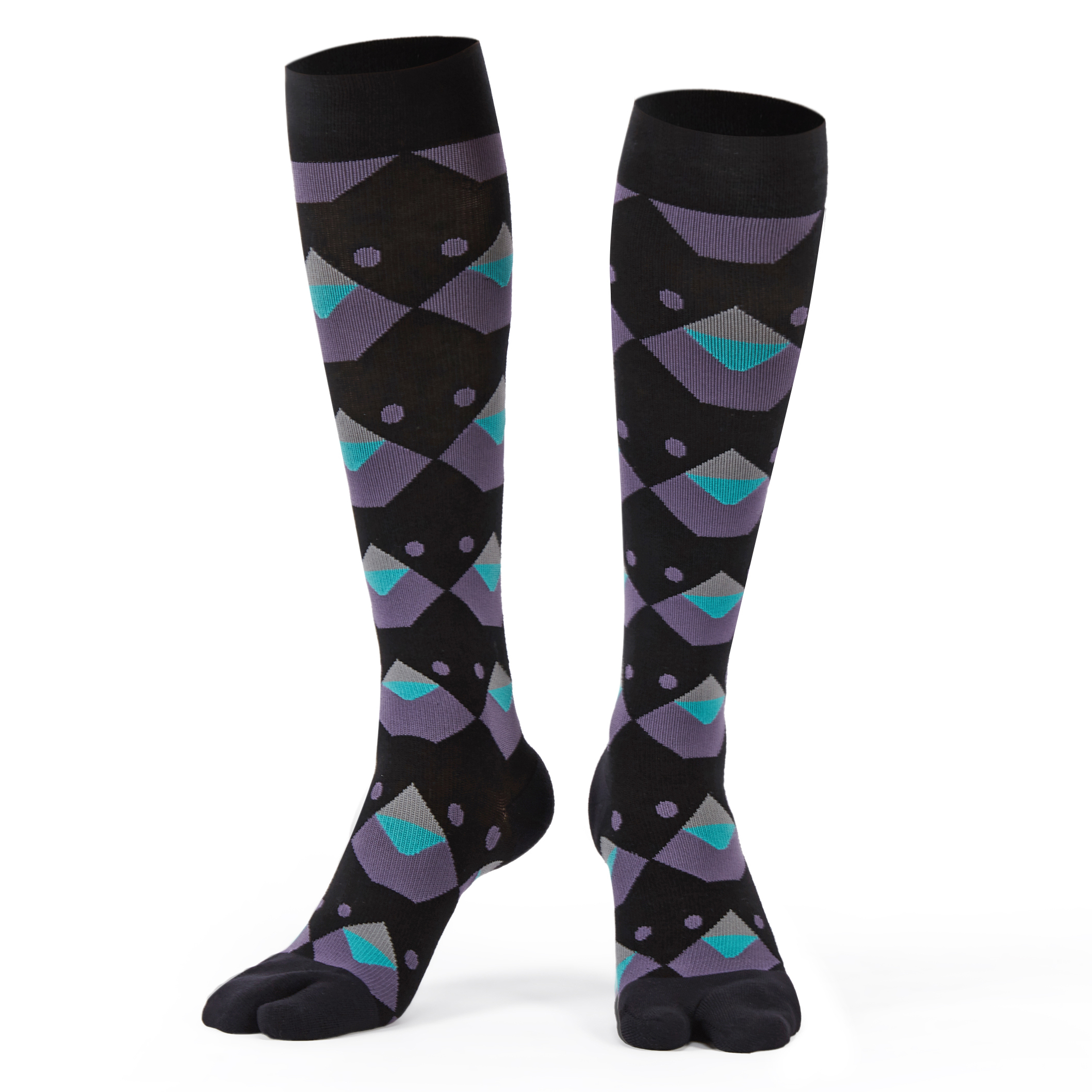 貓狗大戰｜京都設計師款．壓力及膝兩趾襪