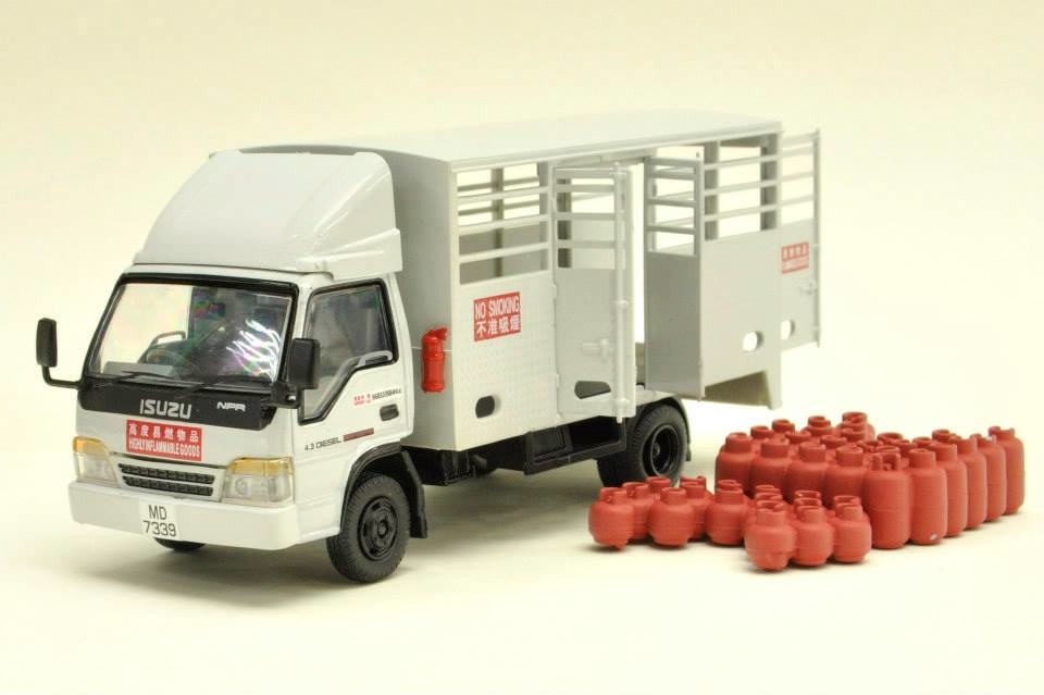 1/50 BEST CHOOSE Grey Isuzu NPR Gas Delivery - MD7339 (I135013)
