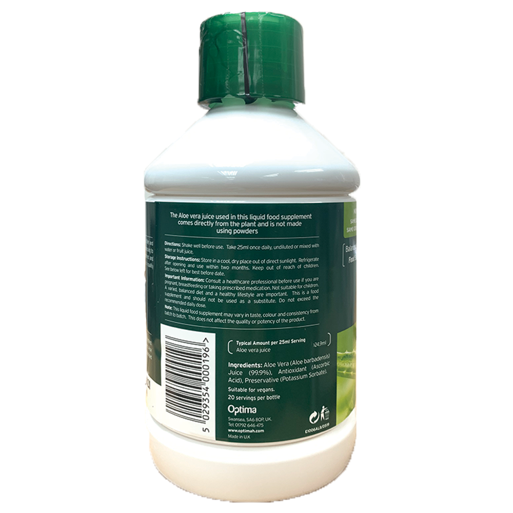 Aloe Pura Bio-Active Aloe Vera Juice Maximum strength (500ml) (L039)