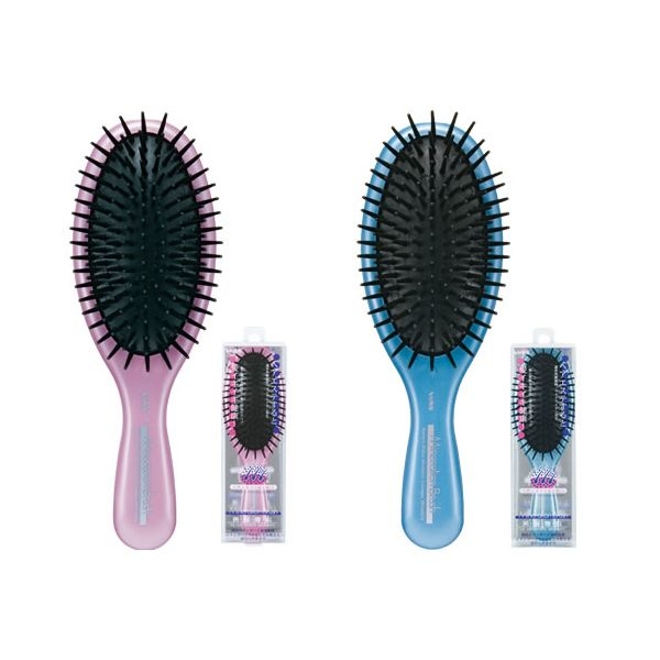日本製造 VESS 美髮專科-遠紅外線礦石保濕護髮梳   IO-403 BLUE /   IO-403 PINK