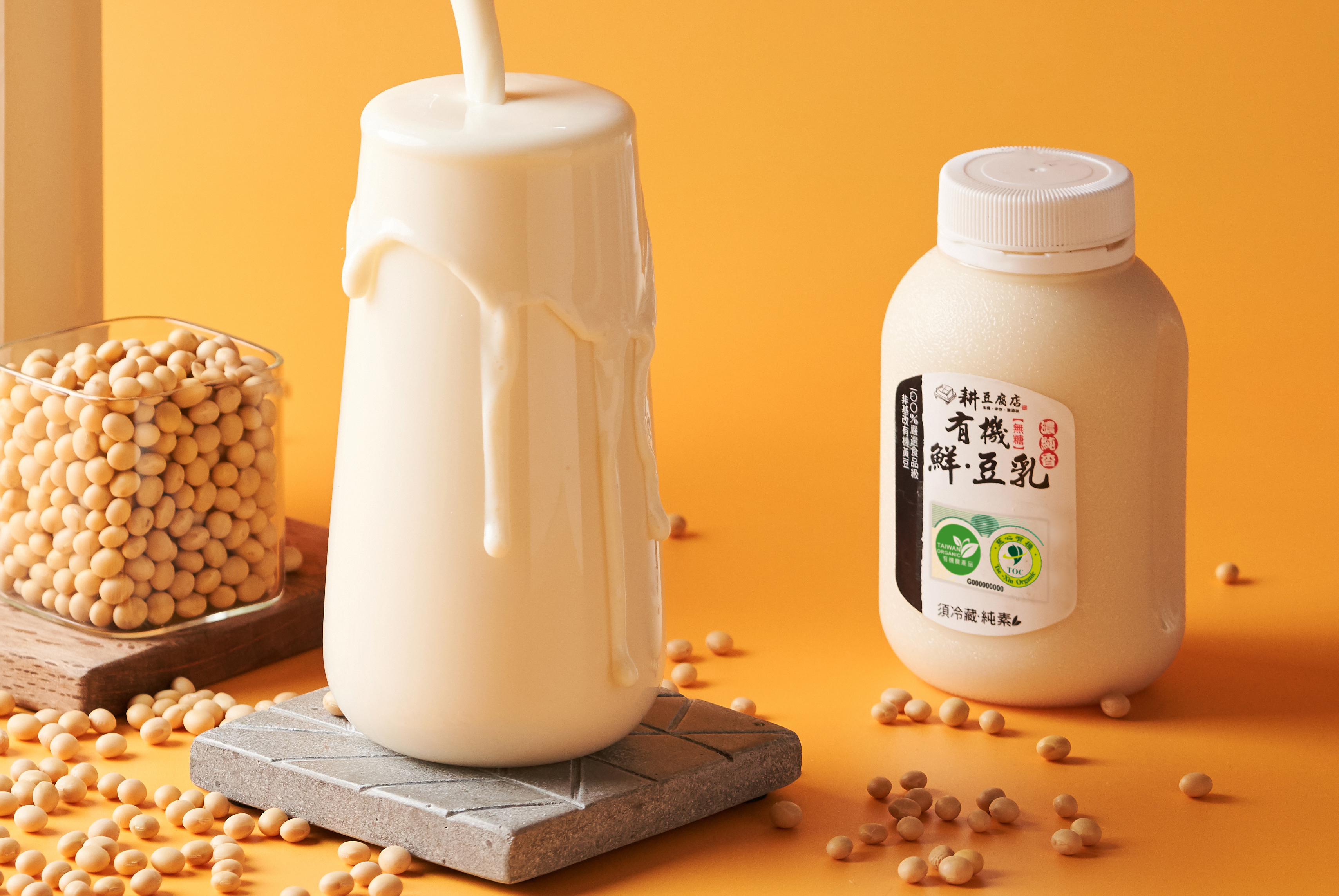 耕-有機無糖鮮豆乳(360毫升)