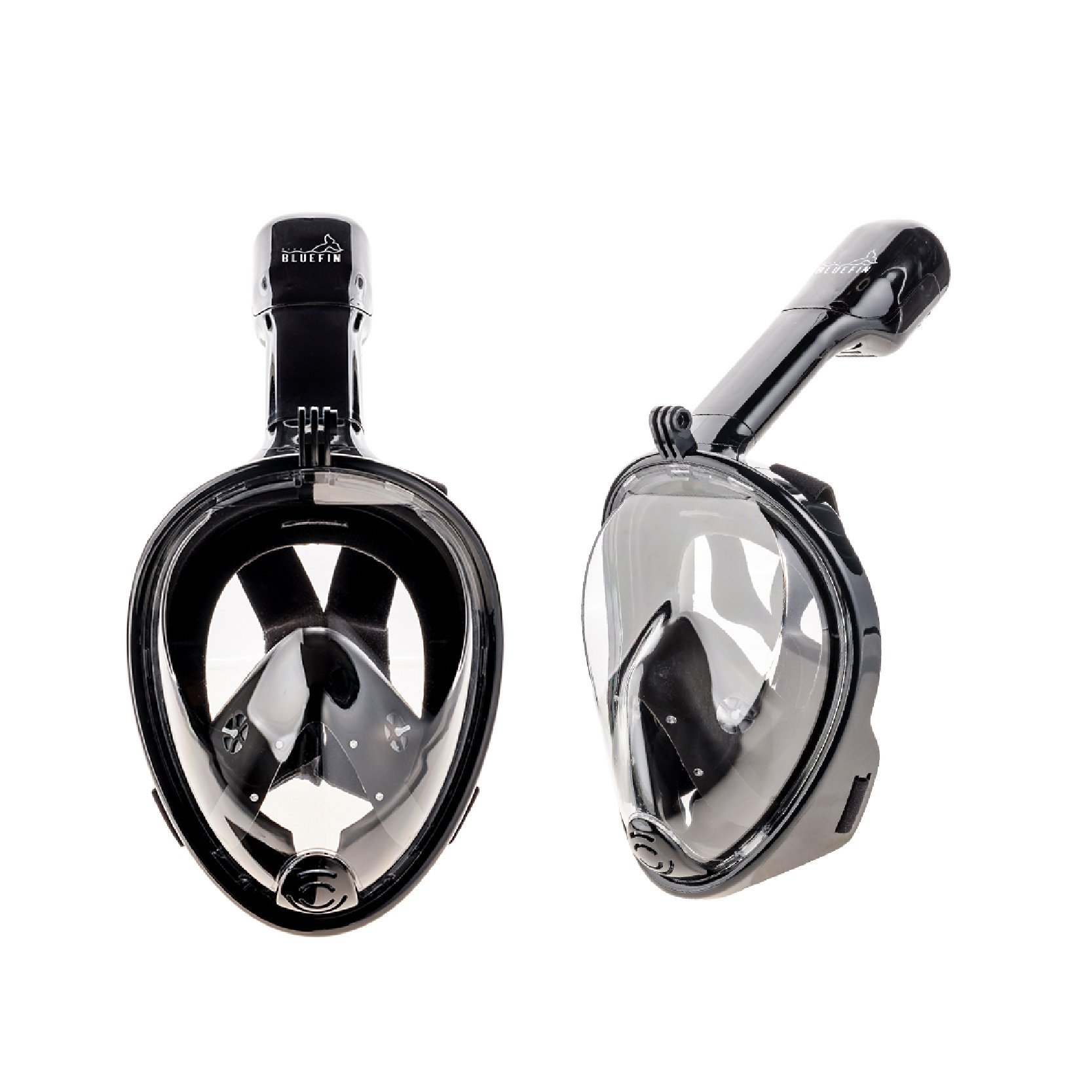 【浮潛神器限時殺】浮潛面罩【韓國BLUEFIN】全罩式浮潛呼吸面罩 M2096(黑色L，綠色L)