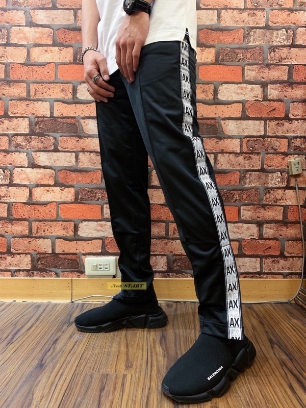 Armani Exchange AX 側邊串標Logo 運動長褲 套裝
