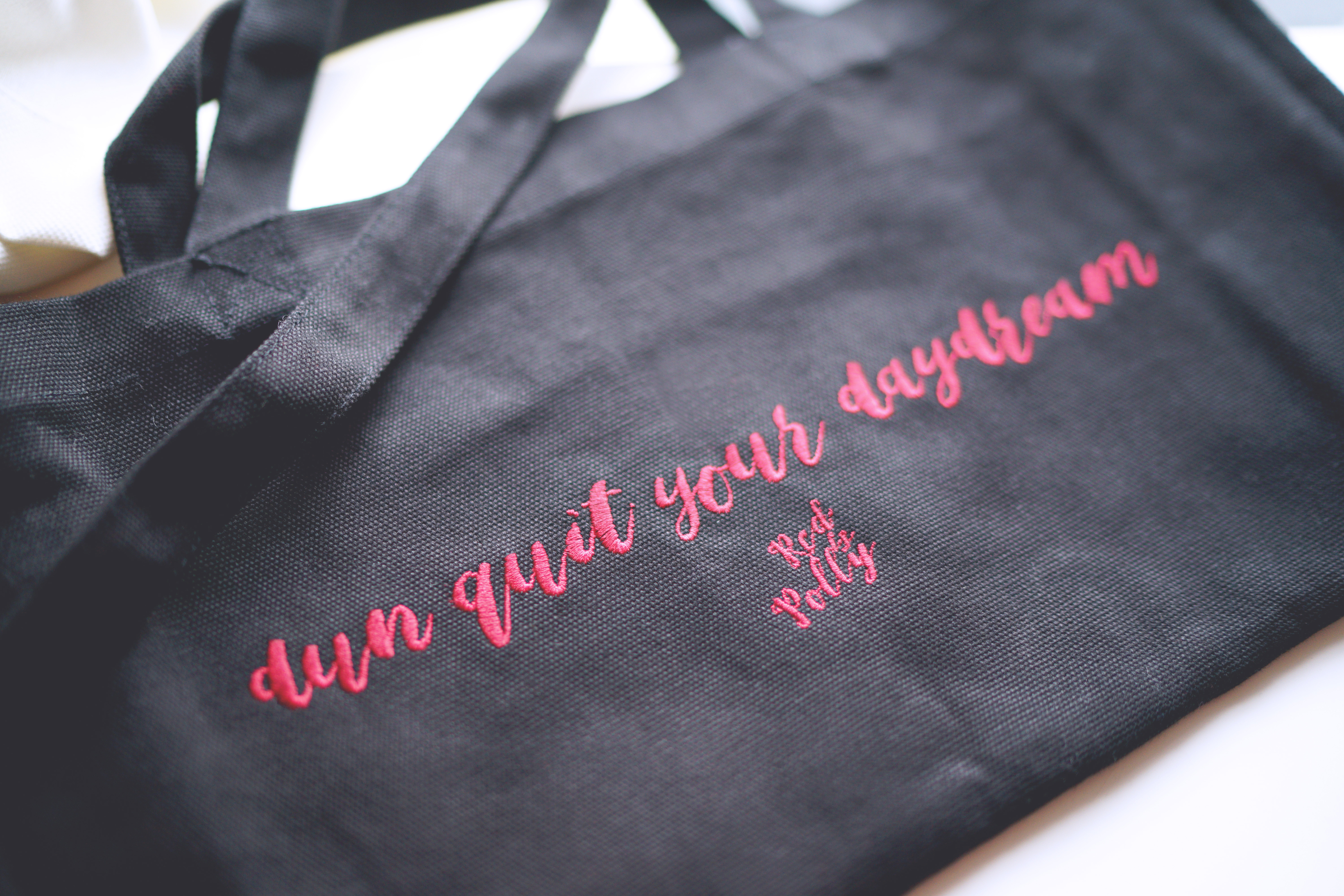 RedisPolly JustGo!!Tote Bag (BLACK)