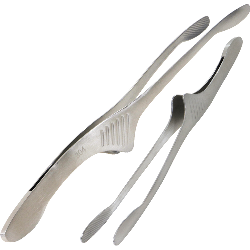 omax日式牛角夾 304 不鏽鋼烤肉夾-2入 破盤下殺 OMAX歐妹思購物網