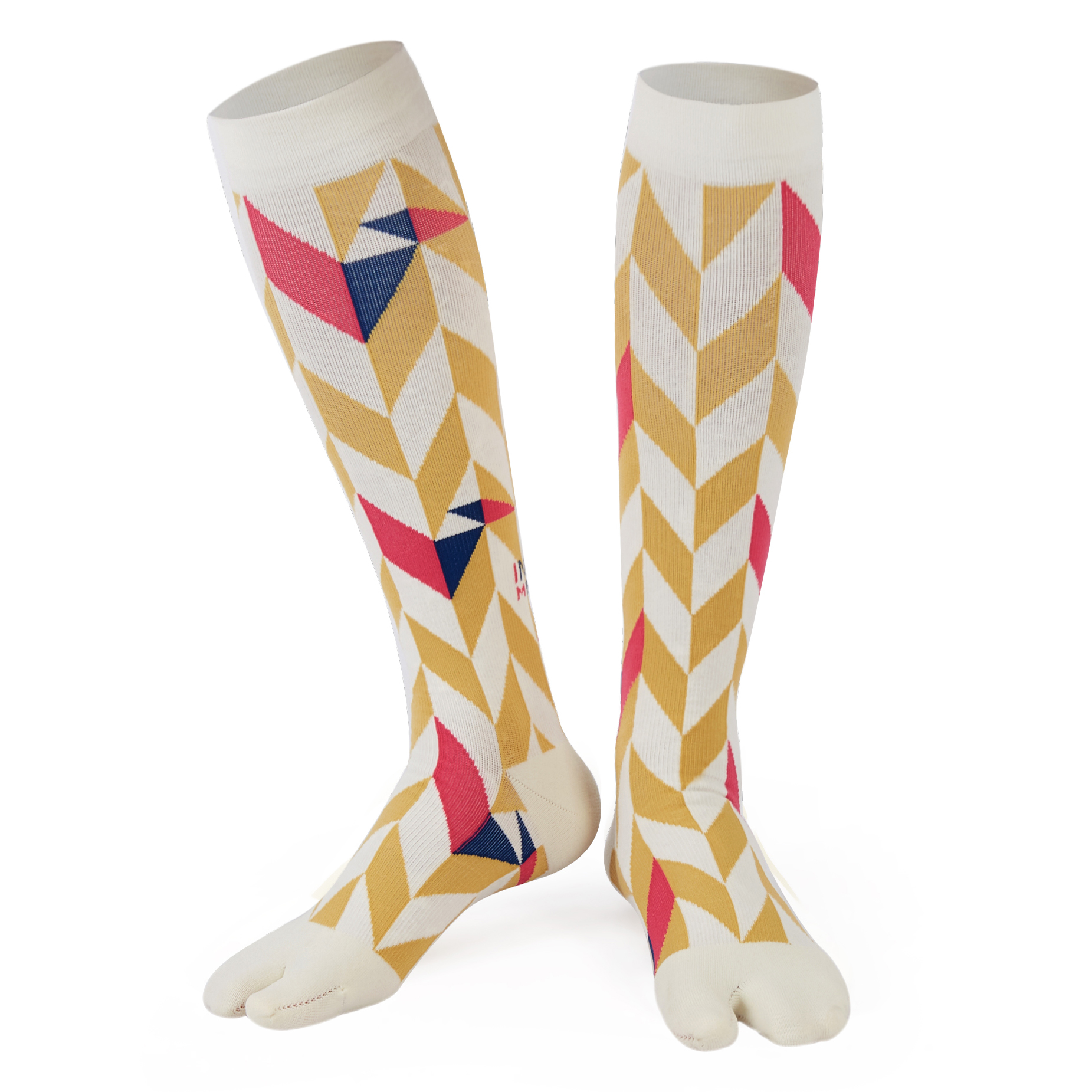 鳥皇后 · 棕｜京都設計師款．壓力及膝二趾襪