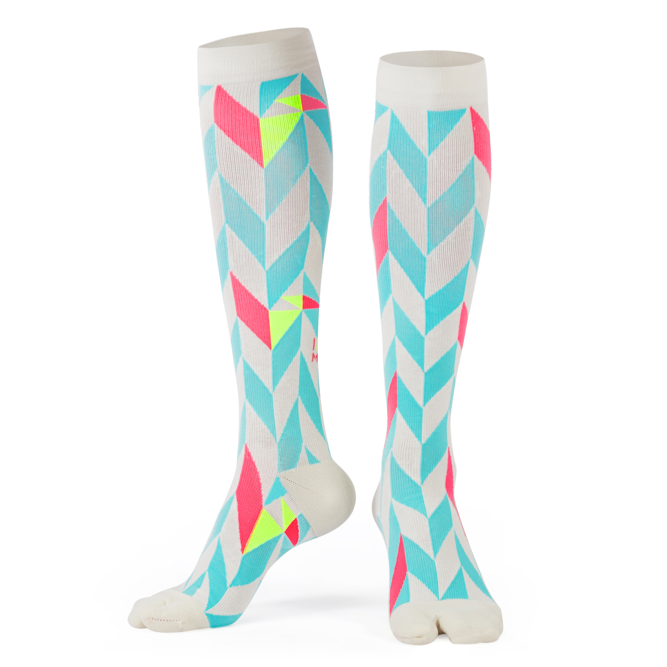 皇后鳥 · 藍｜京都設計師款．壓力及膝兩趾襪