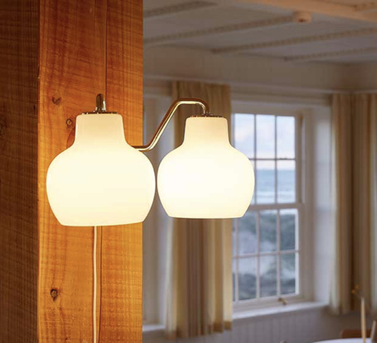 VL Ring Crown Wall Lamp - VL 金色環冠 白色玻璃 壁燈