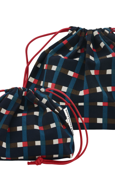 Kbp Platz Plump Pouch（格子圖案）餃子形布包