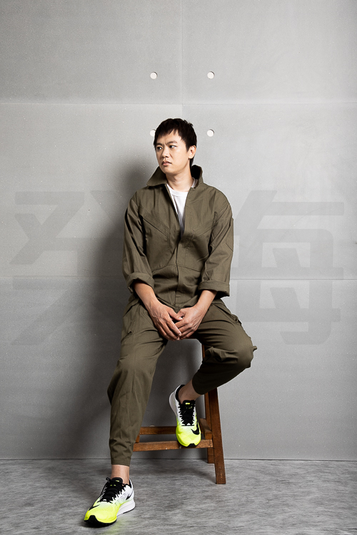 癸海 GUIHAI/連身工作服/斜口袋/軍綠/美式【L731】