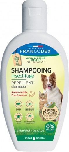 法國Francodex 驅蝨洗毛水250ml-犬貓合用