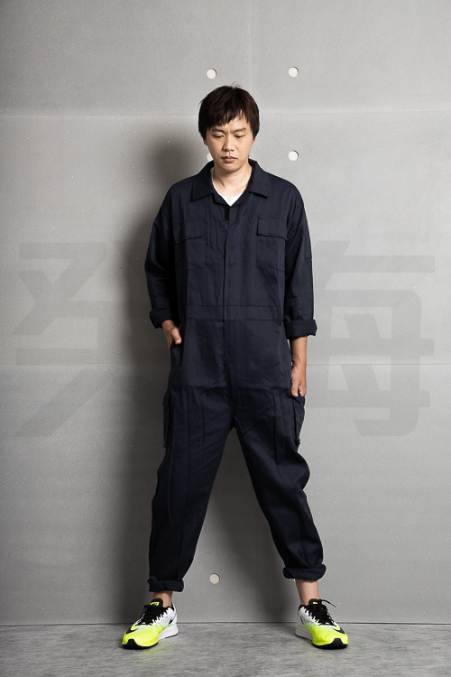 癸海 GUIHAI/連身工作服/多口袋/丈青【L751】