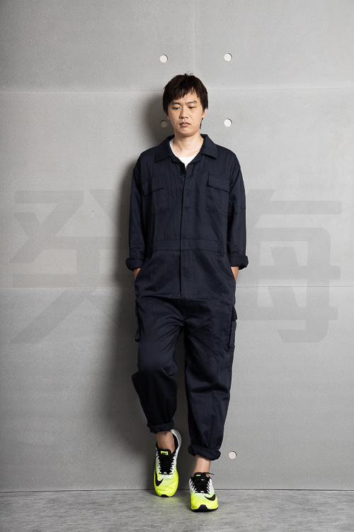 癸海 GUIHAI/連身工作服/多口袋/丈青【L751】