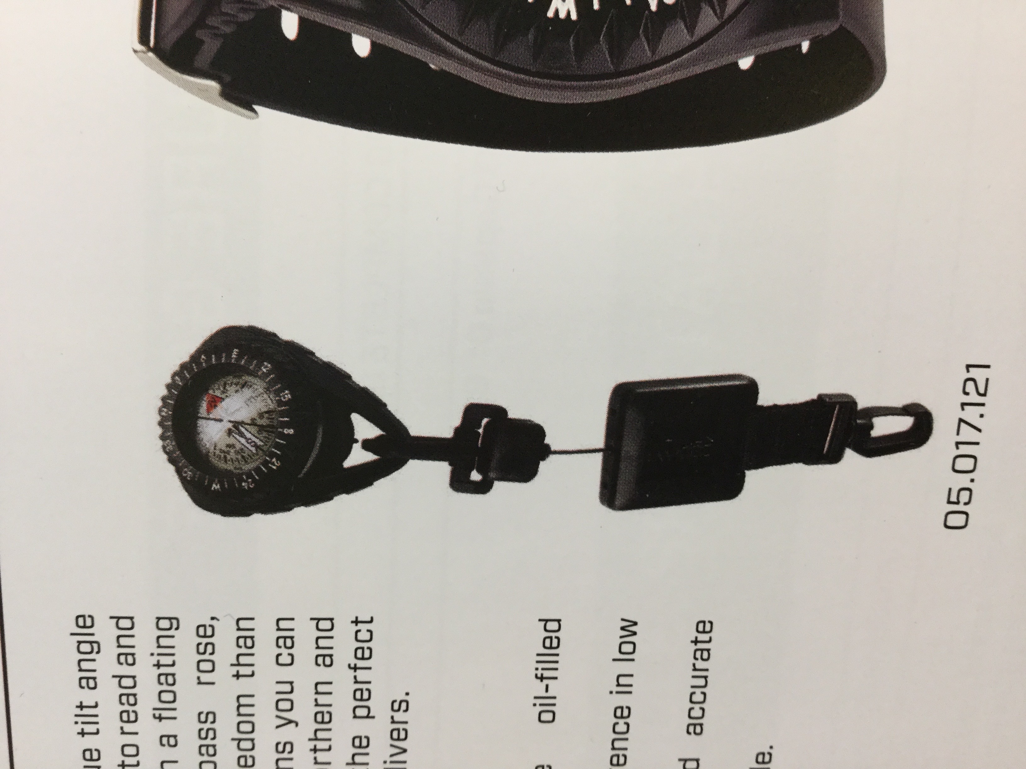 FS-2, Universal, w/retractor mount and retractor 伸縮指北針  SCUBAPRO 悠潛潛水