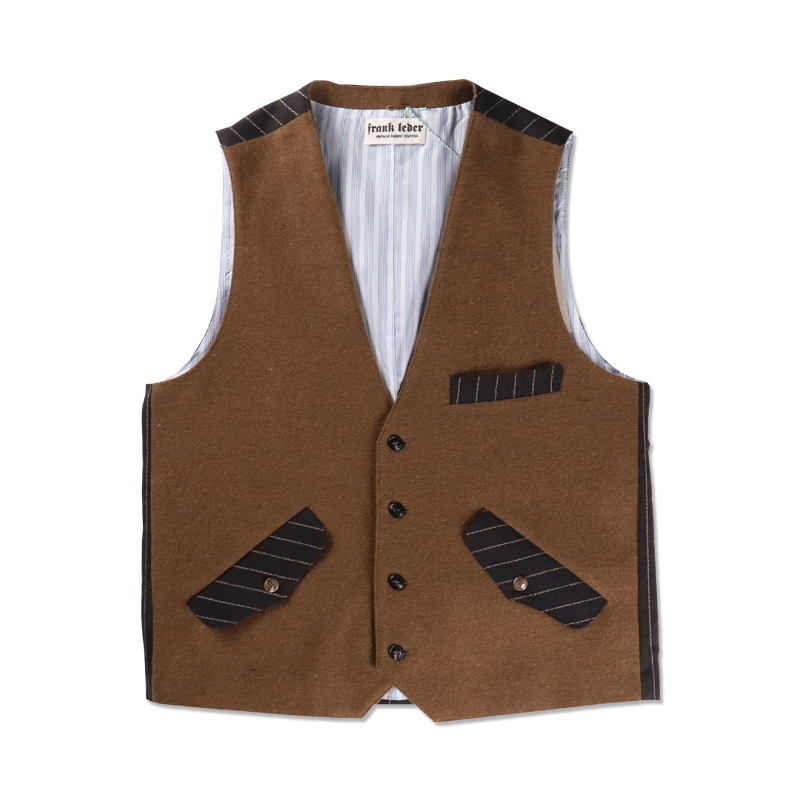 Frank Leder Vintage Fabric Wool Vest FL-VFE13