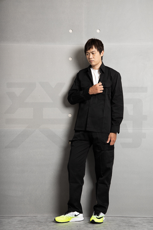 癸海 GUIHAI│兩截式工作服│上衣│黑【U510】