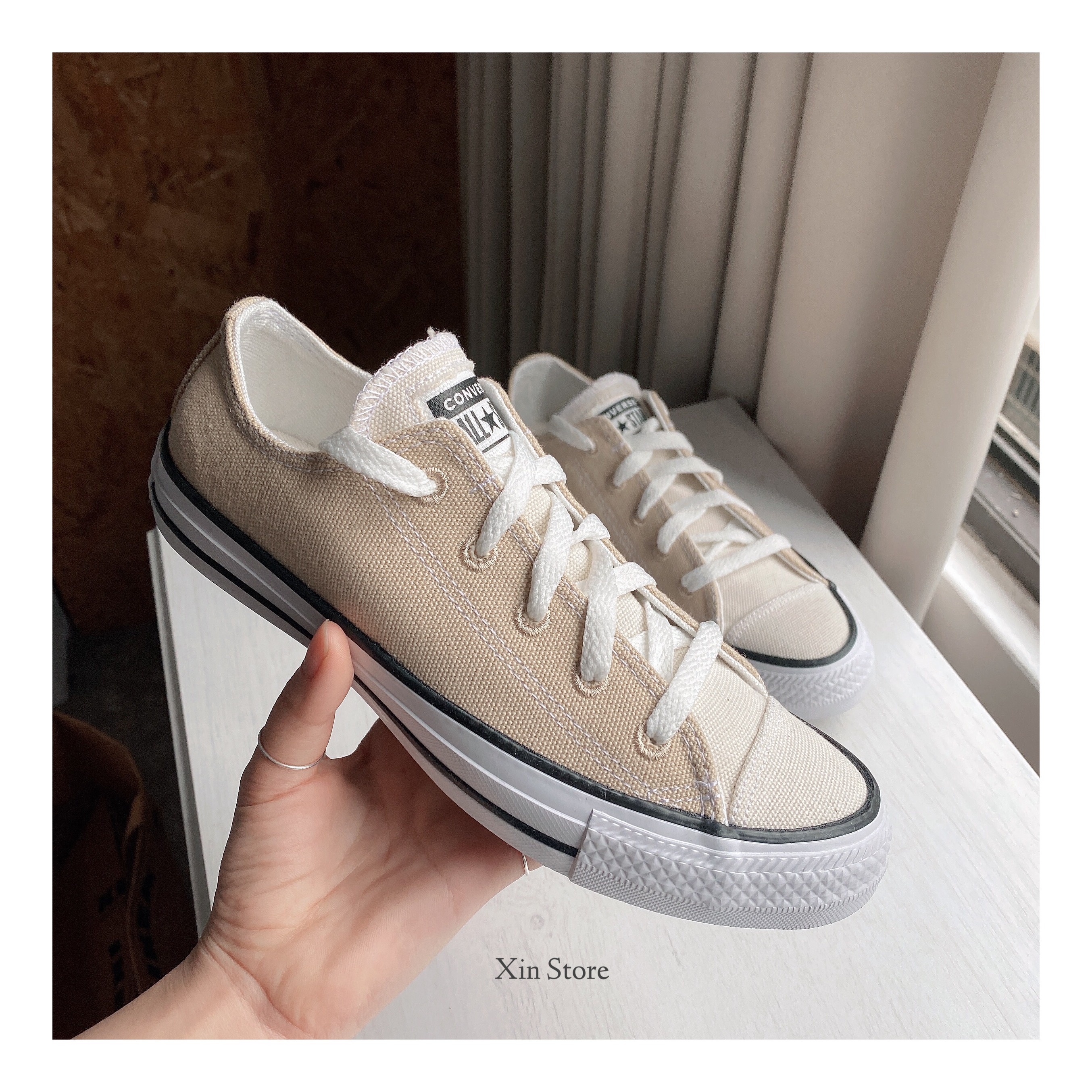 【現貨】Converse Renew Canvas All Star 帆布鞋 低筒 奶茶色 米白