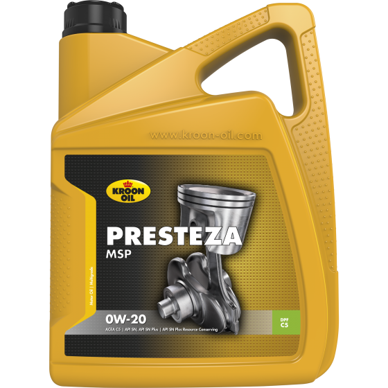 Kroon-Oil Presteza MSP 0W-20, 5L (Mid SAPS C5)