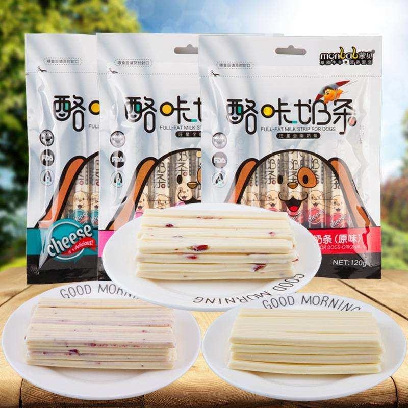 MONBAD蒙贝汪星奶条 芝士条 蓝莓/蔓越/草莓 120gram 14支