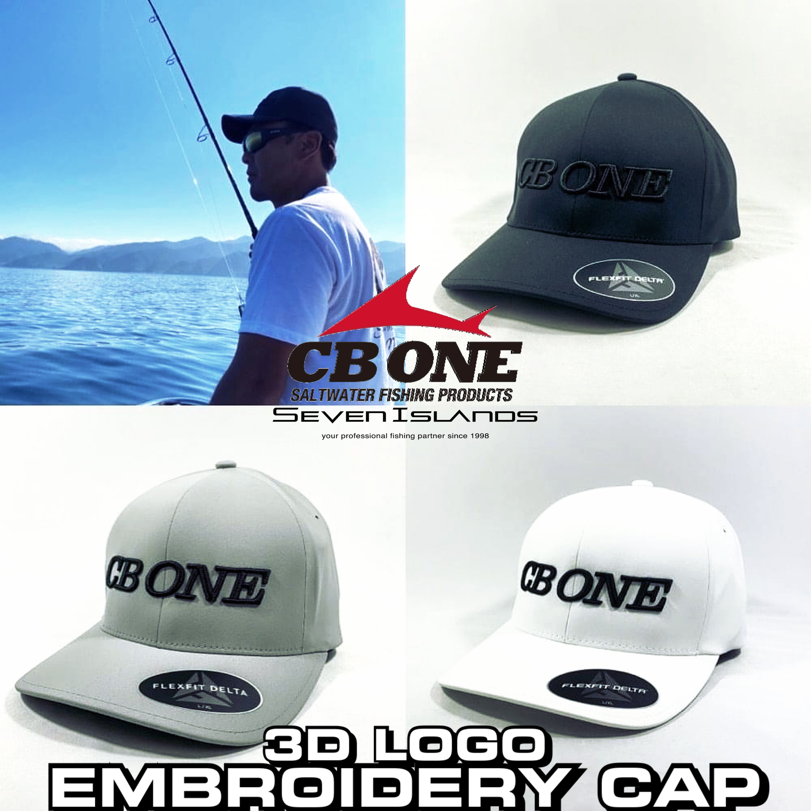 CB ONE x FLEXFIT DELTA 3D LOGO EMBROIDERY CAP