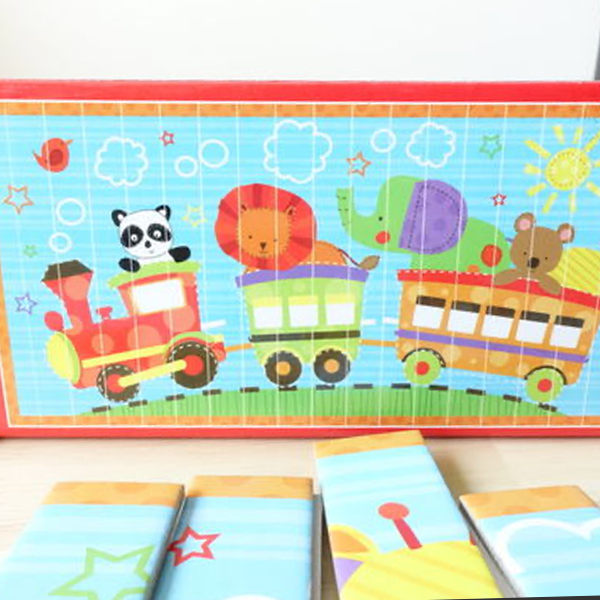 Gibby&Libby 條條拼圖 Stick Puzzle - 動物小火車