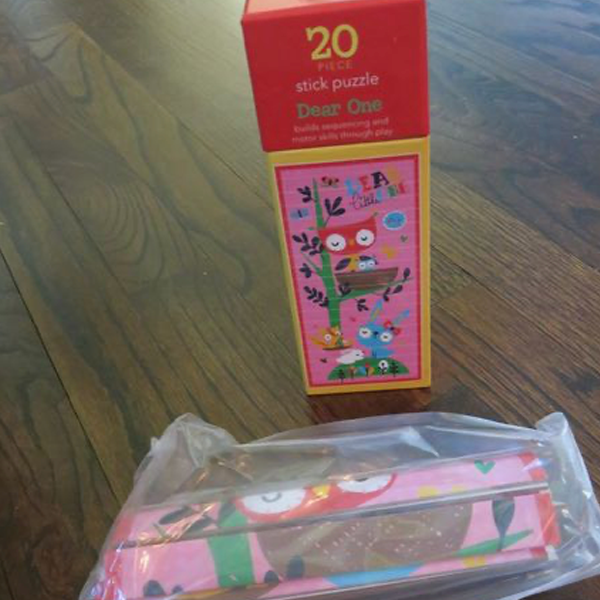 Gibby&Libby 條條拼圖 Stick Puzzle - 粉紅小甜心