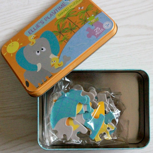 Gibby&Libby 造型拼圖 Shaped Puzzle - 大象的遊戲時間