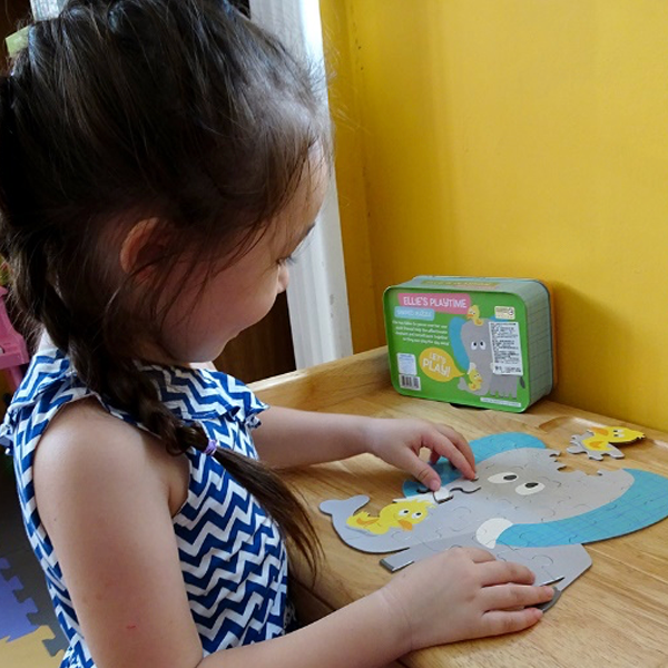 Gibby&Libby 造型拼圖 Shaped Puzzle - 大象的遊戲時間