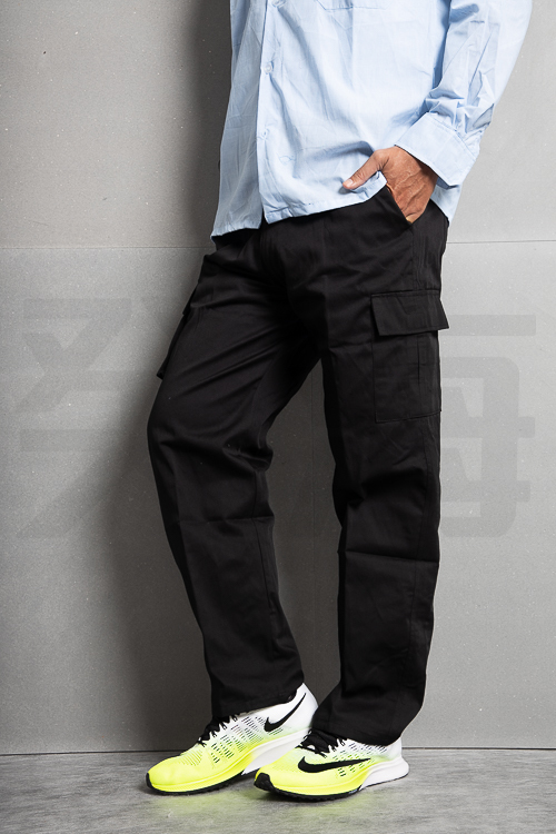 癸海 GUIHAI│重磅耐磨休閒工作褲│單邊立體側袋│黑【D501】此款到8L