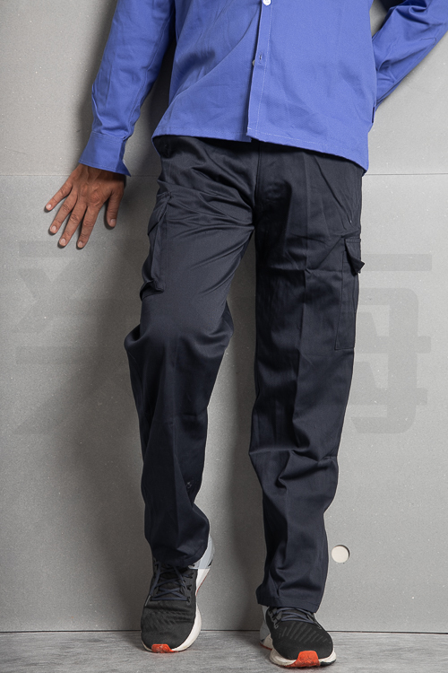 癸海 GUIHAI│重磅耐磨休閒工作褲│單邊立體側袋│丈青【D502】