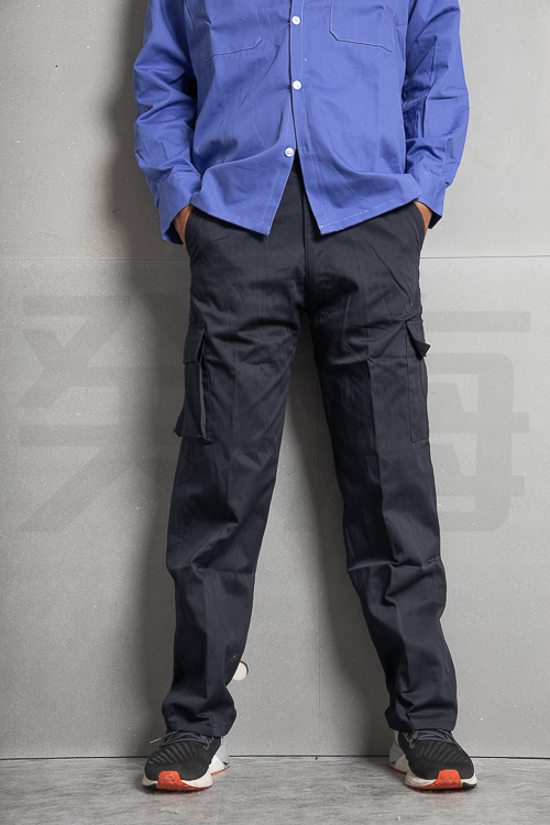 癸海 GUIHAI│重磅耐磨休閒工作褲│單邊立體側袋│丈青【D502】