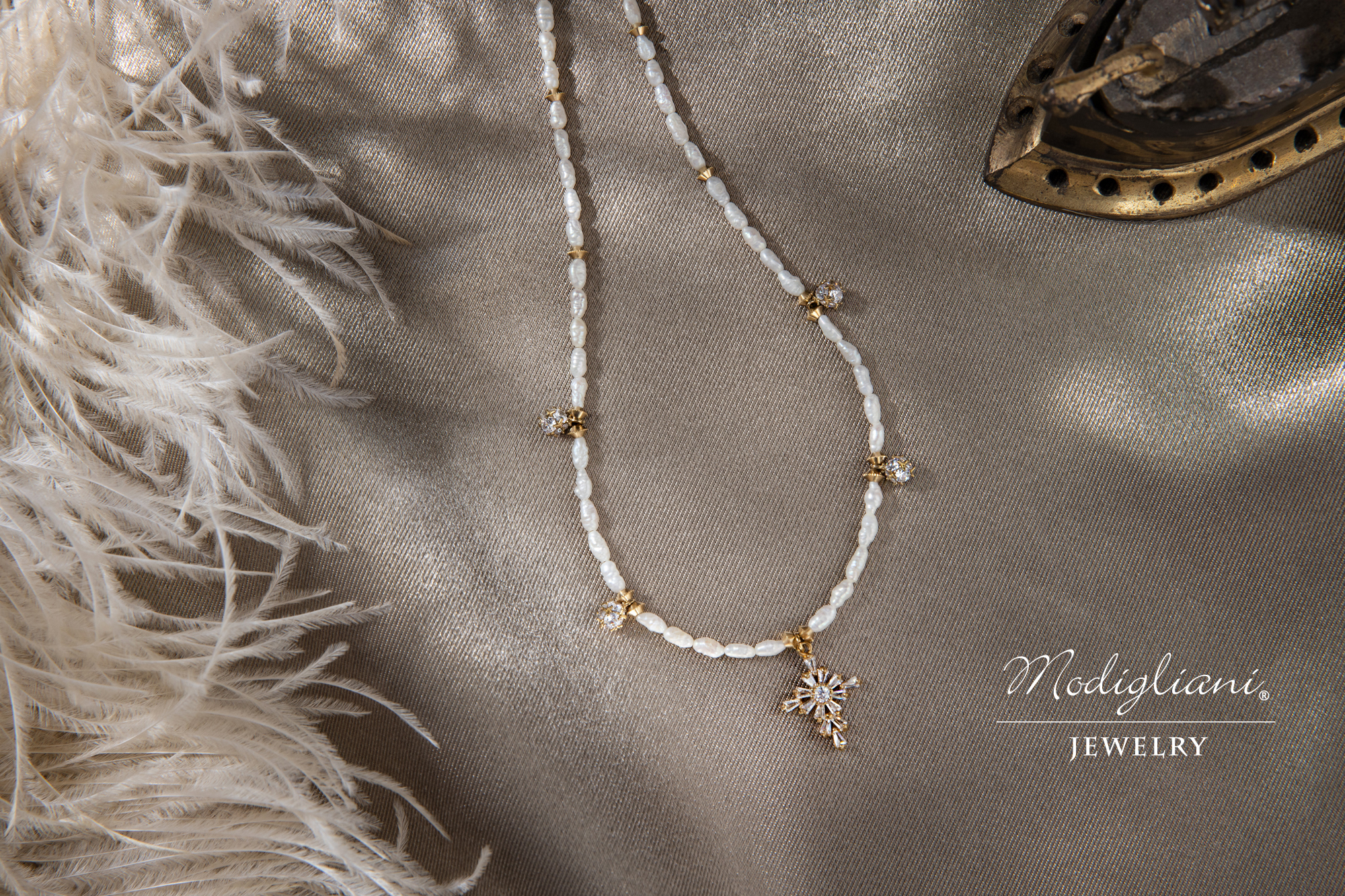 項鍊,黃銅飾品,黃銅,珍珠項鍊,天然珍珠,十字架,氣質