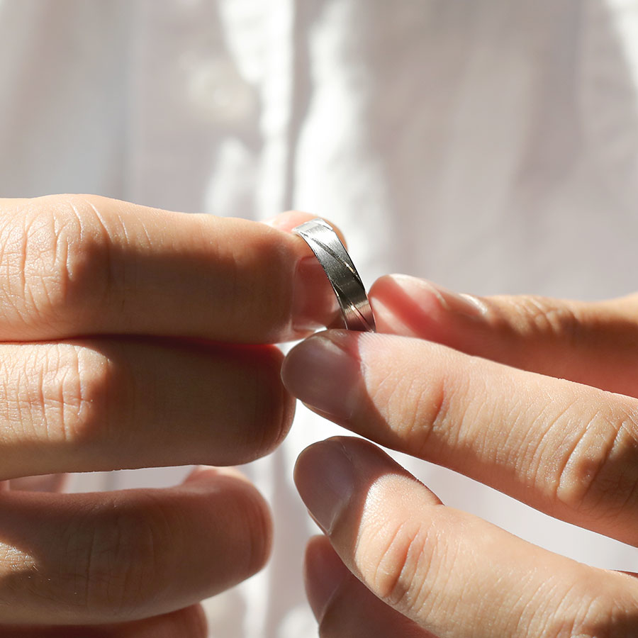 卓越 — 鉑金男戒