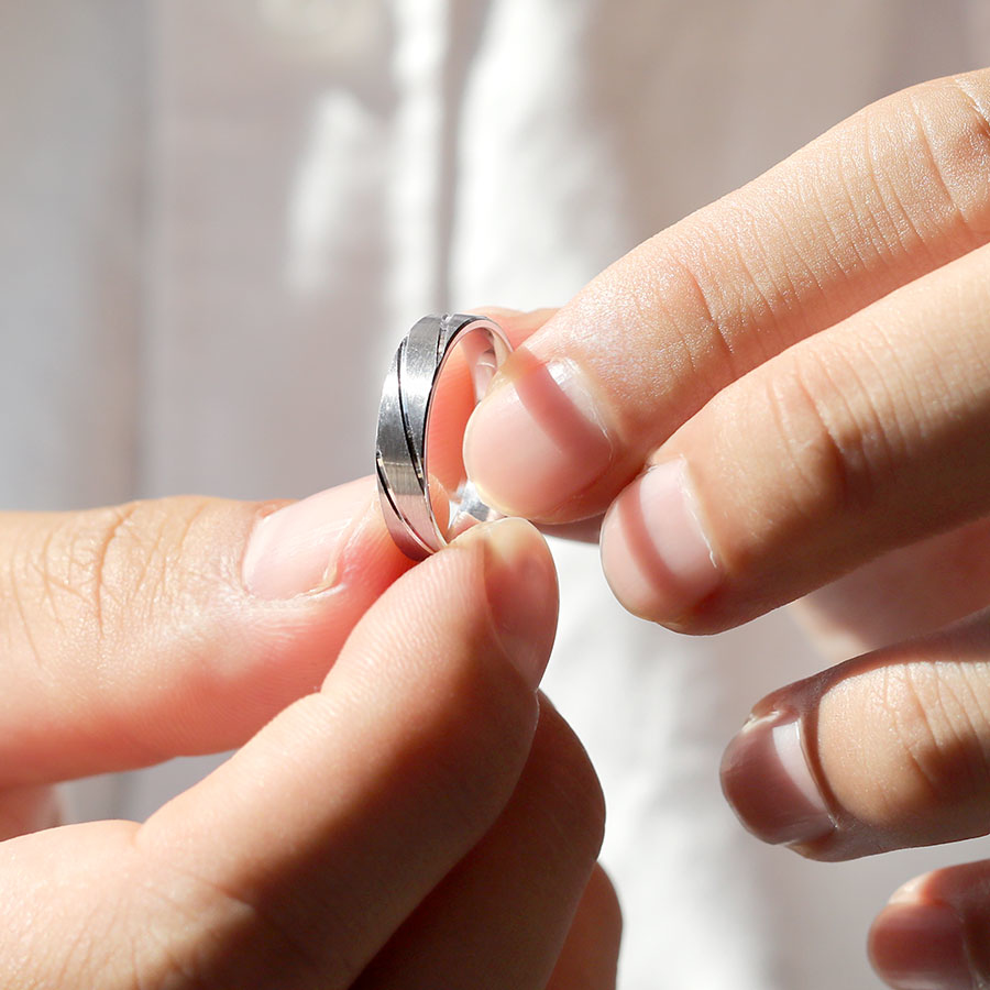 卓越 — 鉑金男戒