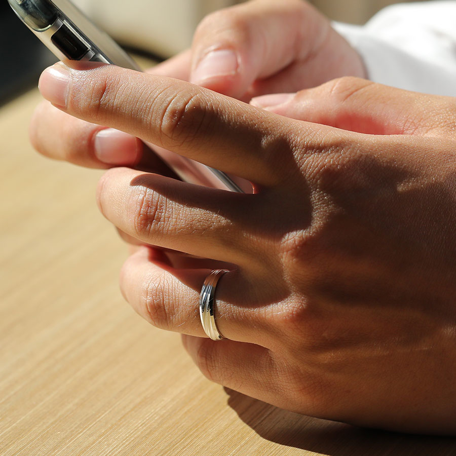 遠見 — 鉑金男戒