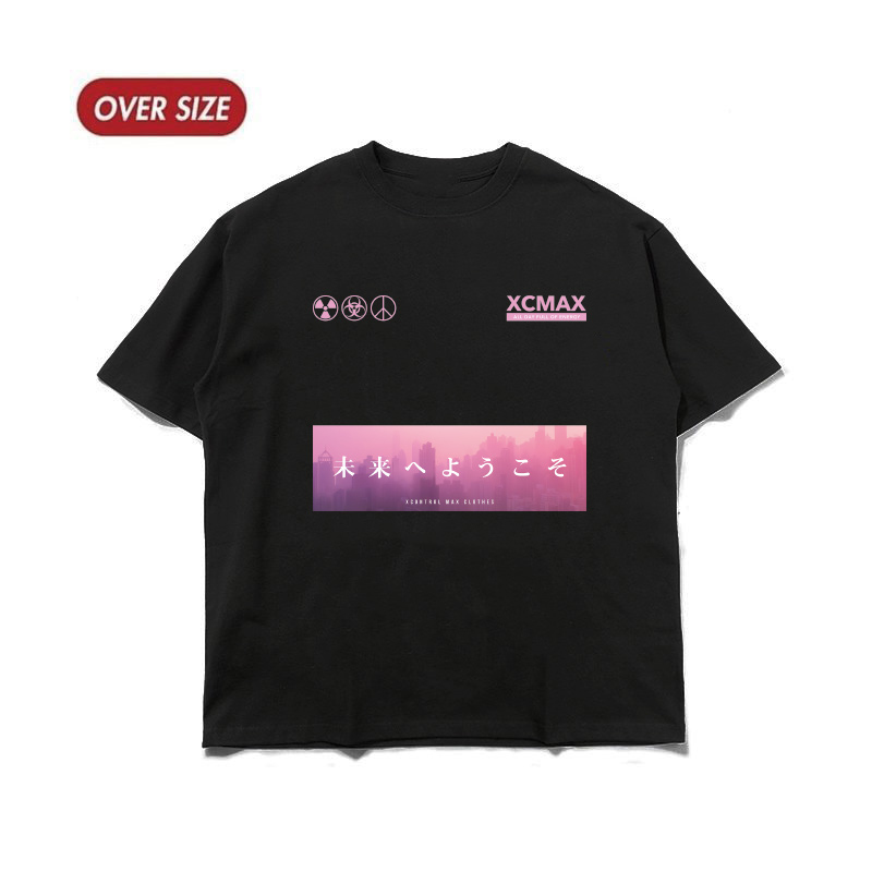 MAXXC 粉紅城市短T-黑