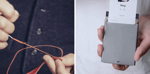 皮革工藝 手縫定位線 輕鬆抽取卡片